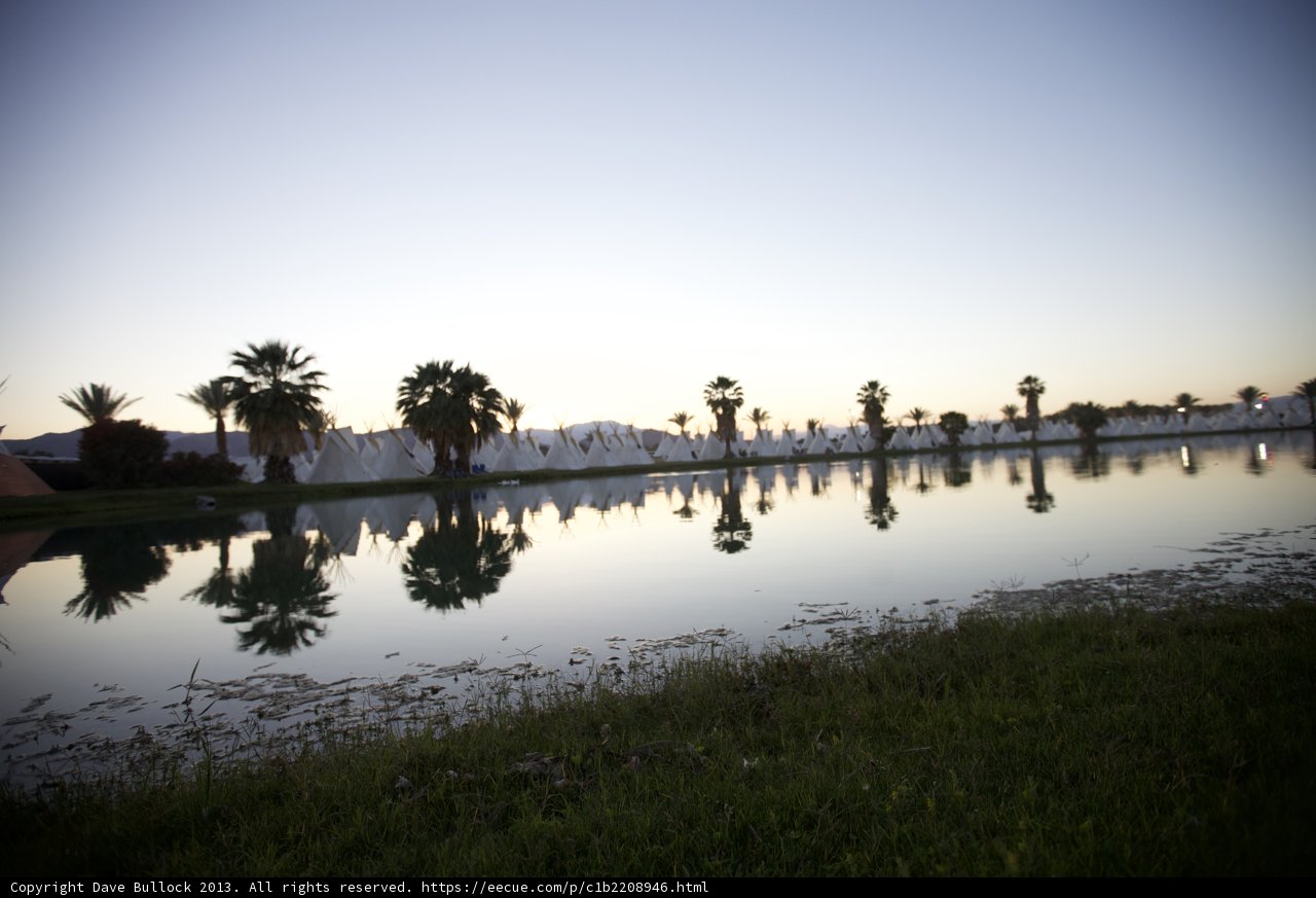 Serene Summer Sunset at Coachella Lake