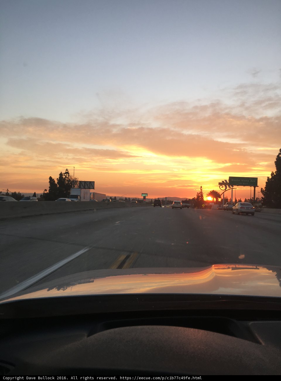 The Endless Road: A Mesmerizing Sunset Over the 405 Freeway