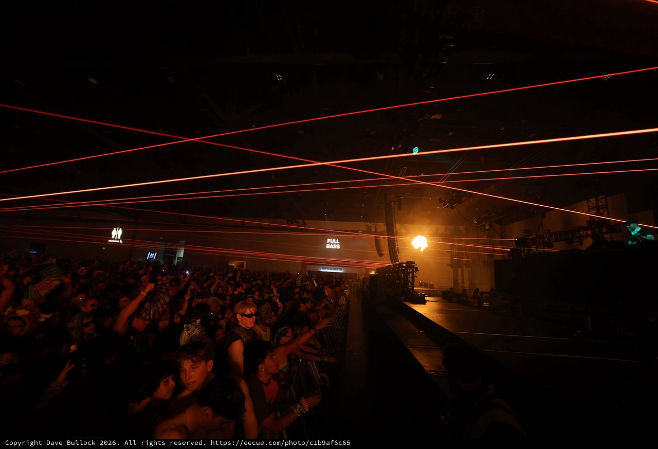 Red Laser Light Show at Wobbleland 2026 Concert