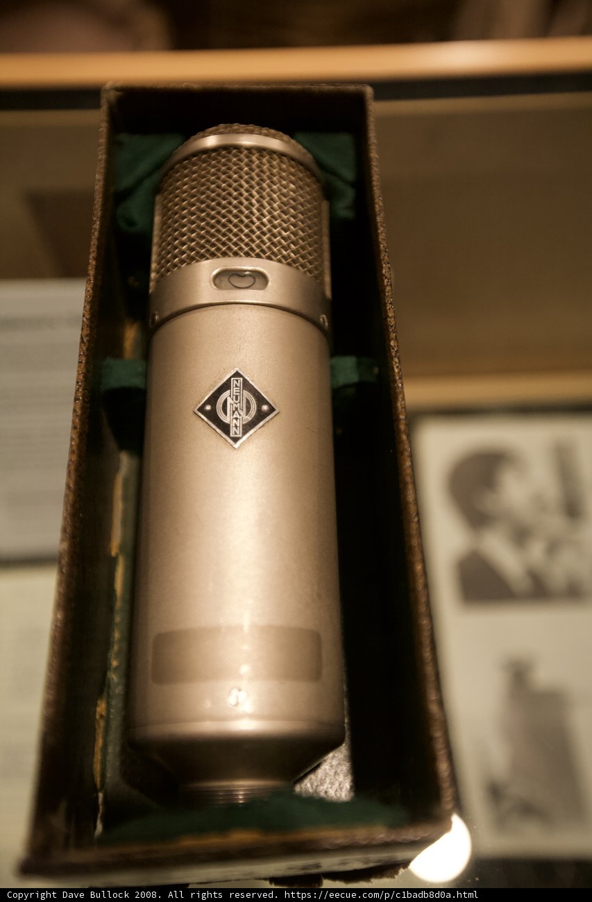 Vintage Microphone in a Wooden Box
