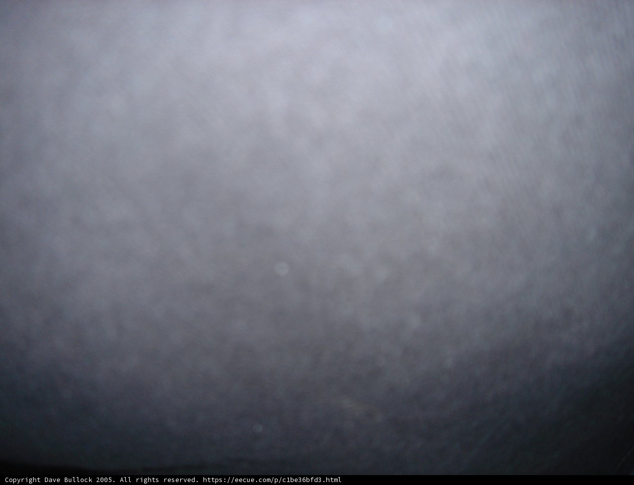 Blurry Black Object