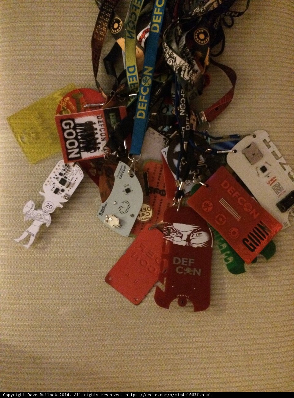 Colorful Lanyards and Tags from Las Vegas