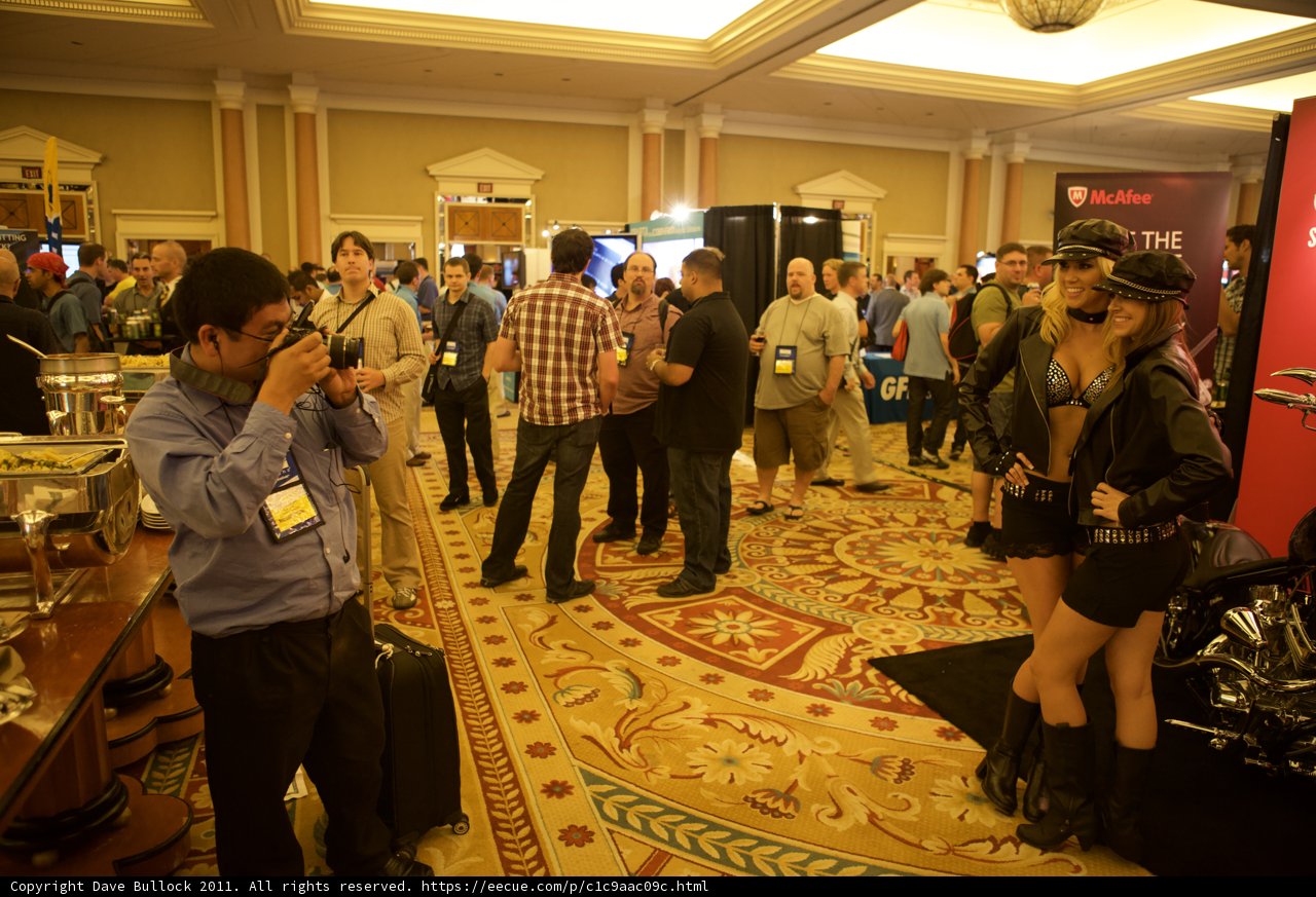 Crowd Gathers for Defcon Event