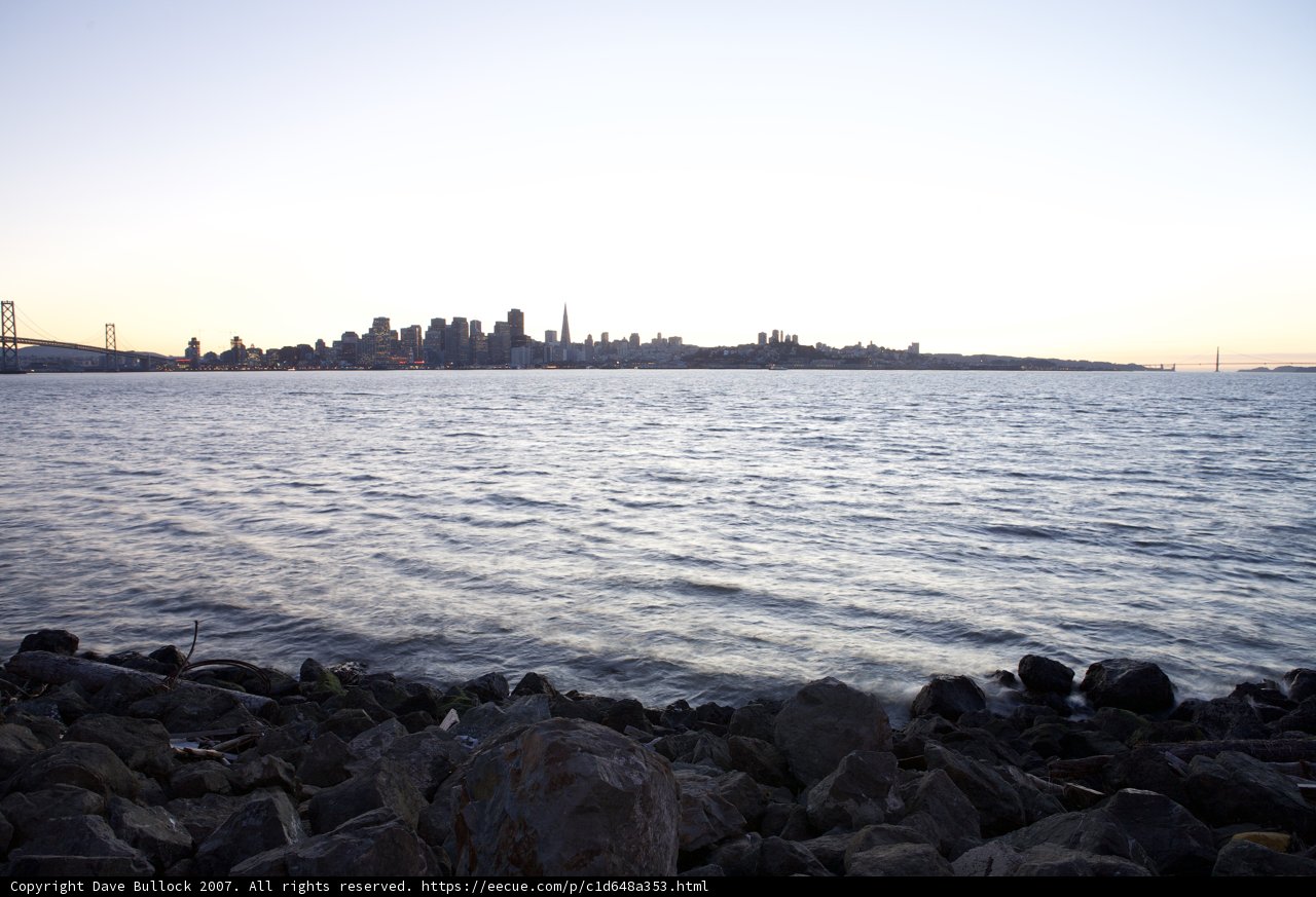 A Serene Evening View of San Francisco Bay