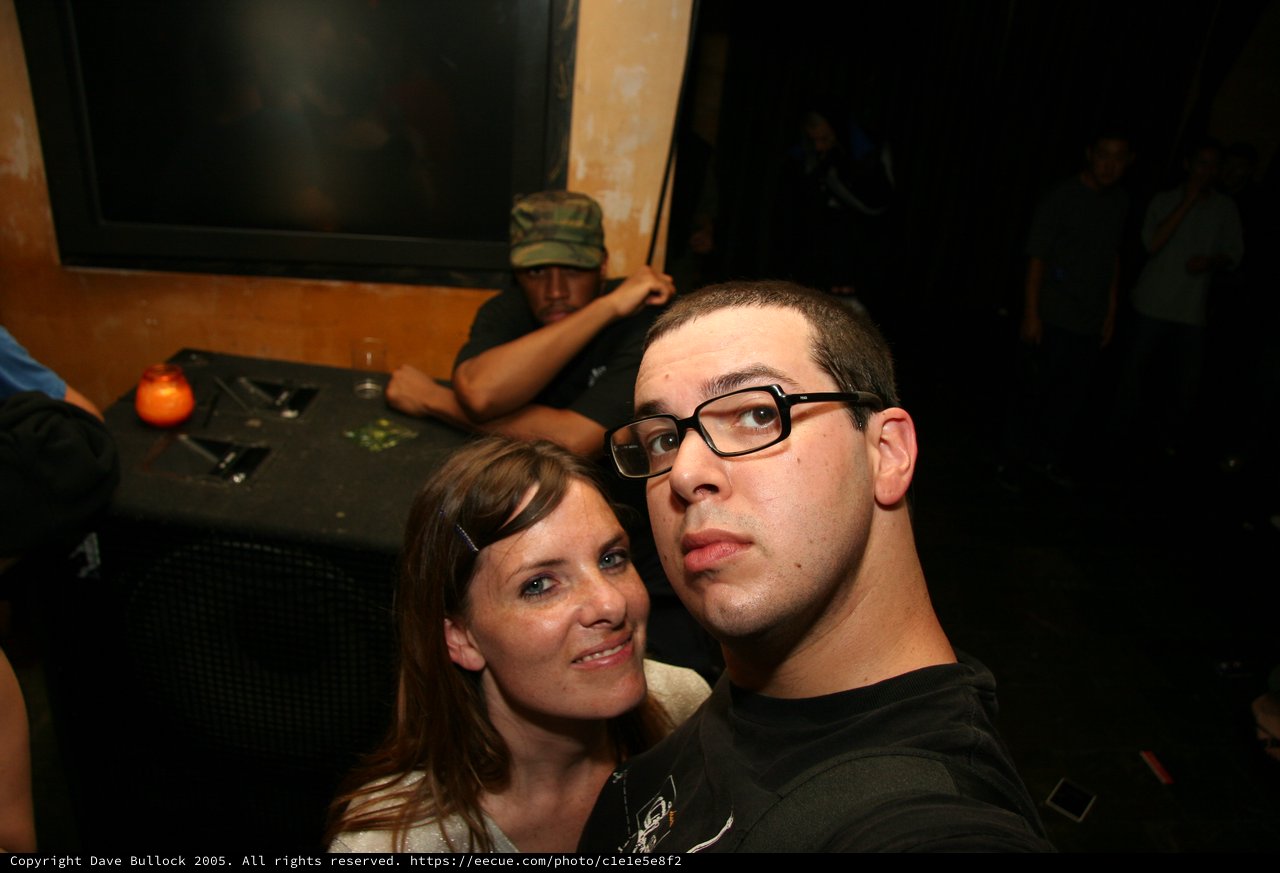 Nightclub Selfie Portrait Dave and Penelope 2005