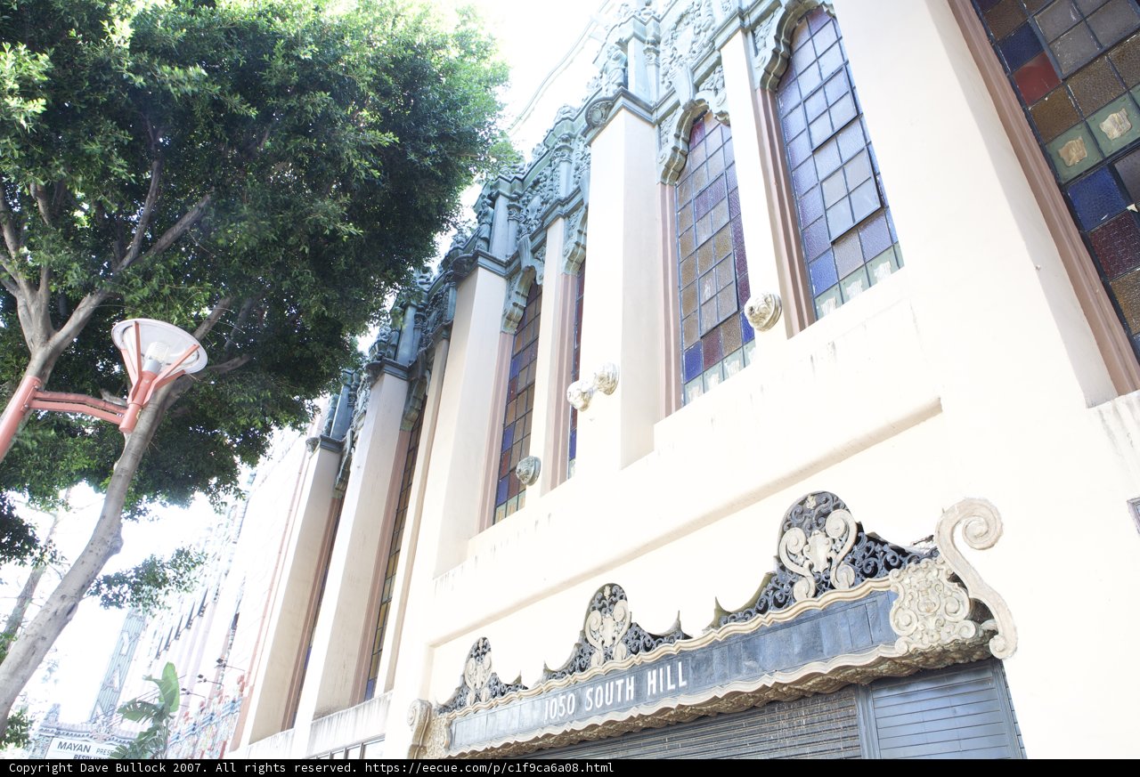 Ornate Facade and Basketball Hoop
