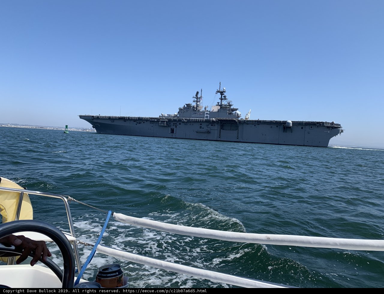 Majestic Navy Ship Sails Across the Pacific Ocean