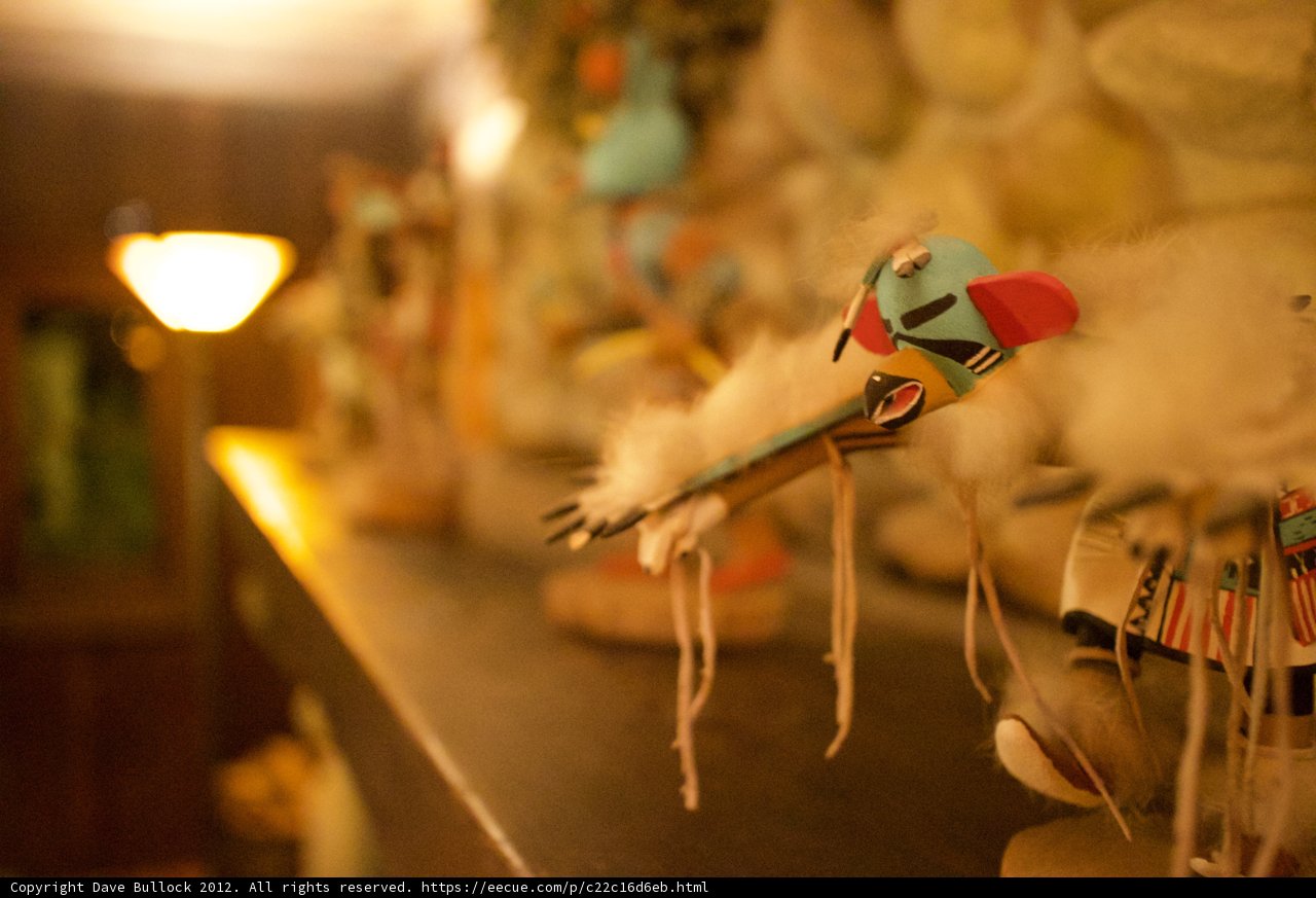 Native American Figurine Perched with a Bird Friend