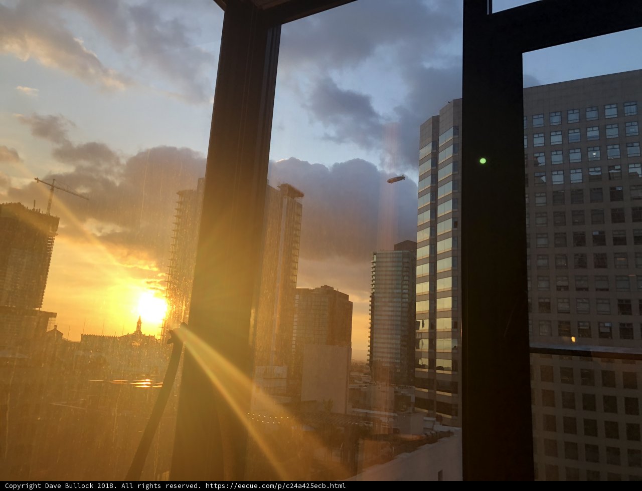Radiant Skyscrapers at Sunset