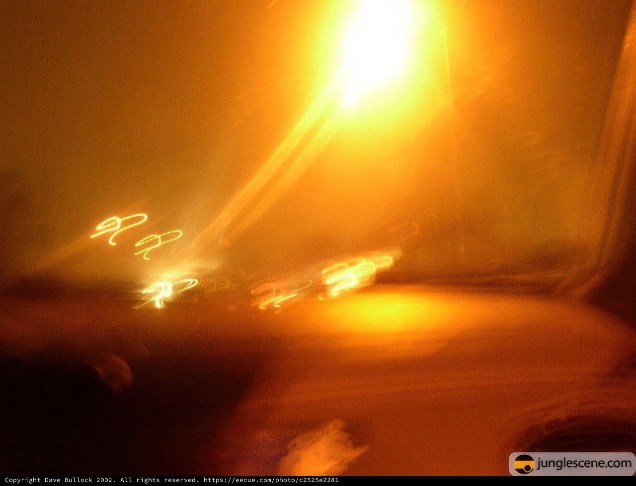Blazing Car in the Night