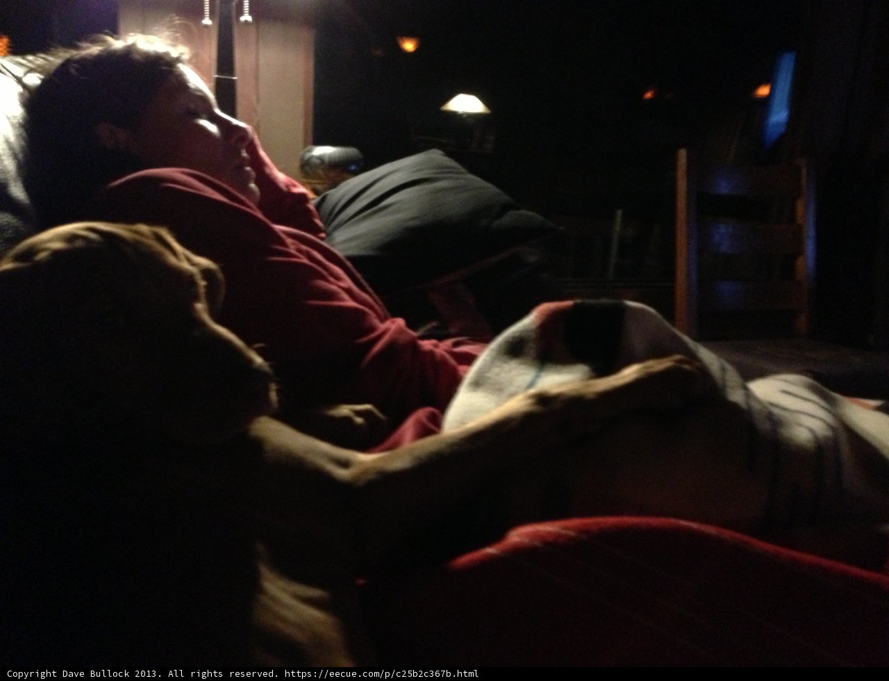 Relaxing with Man's Best Friend
