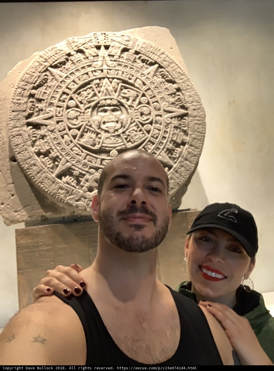 Selfie in Front of a Monumental Stone