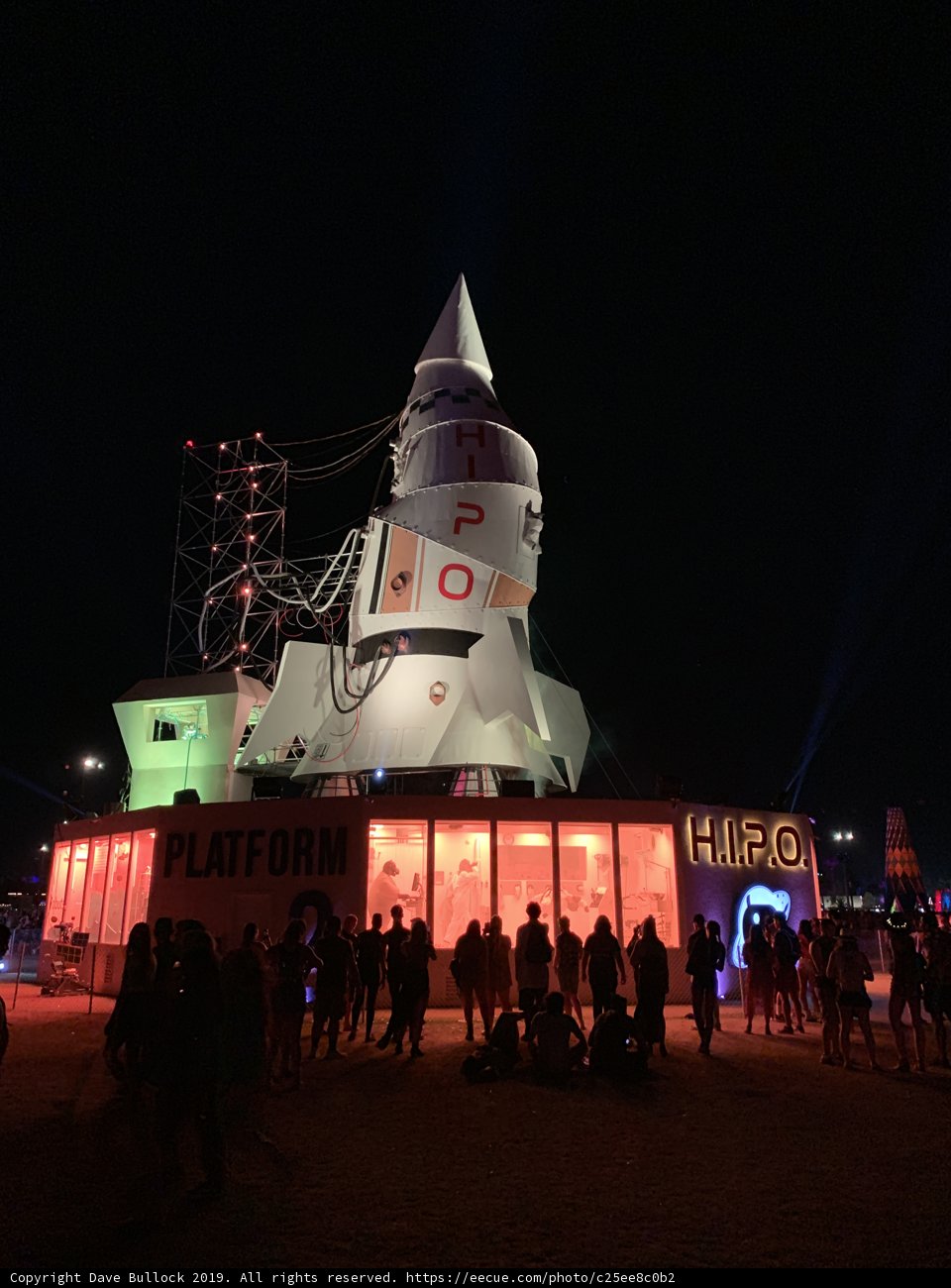 Illuminated Space Shuttle at the Empire Polo Club