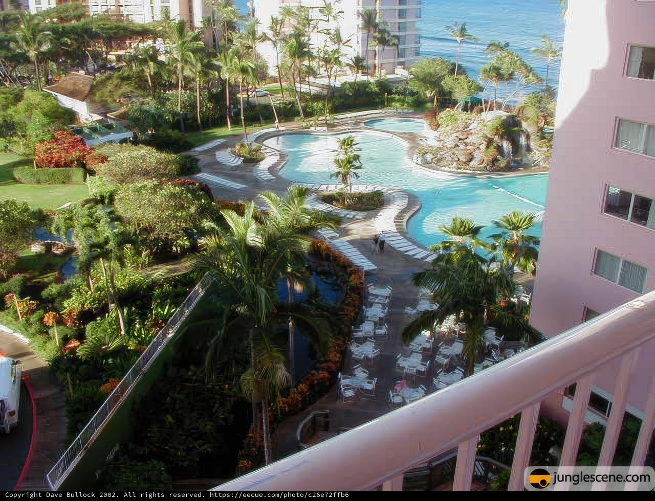 A Serene View from the Hotel Balcony