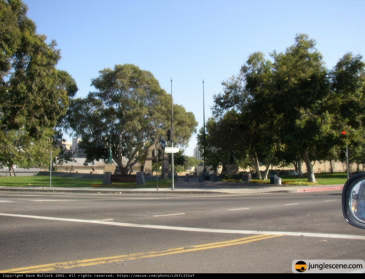 Urban Intersection with Park View