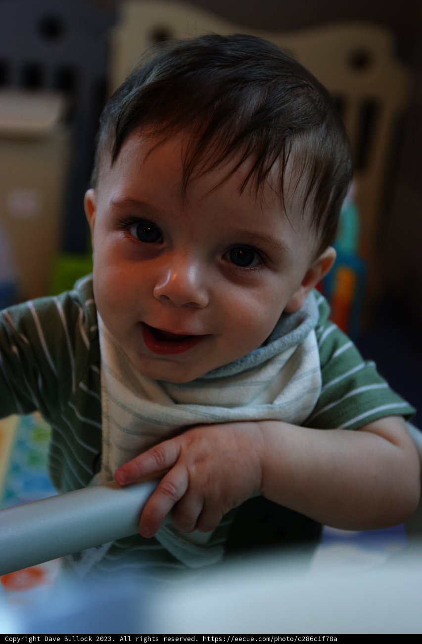 The Happiest Baby in the Crib