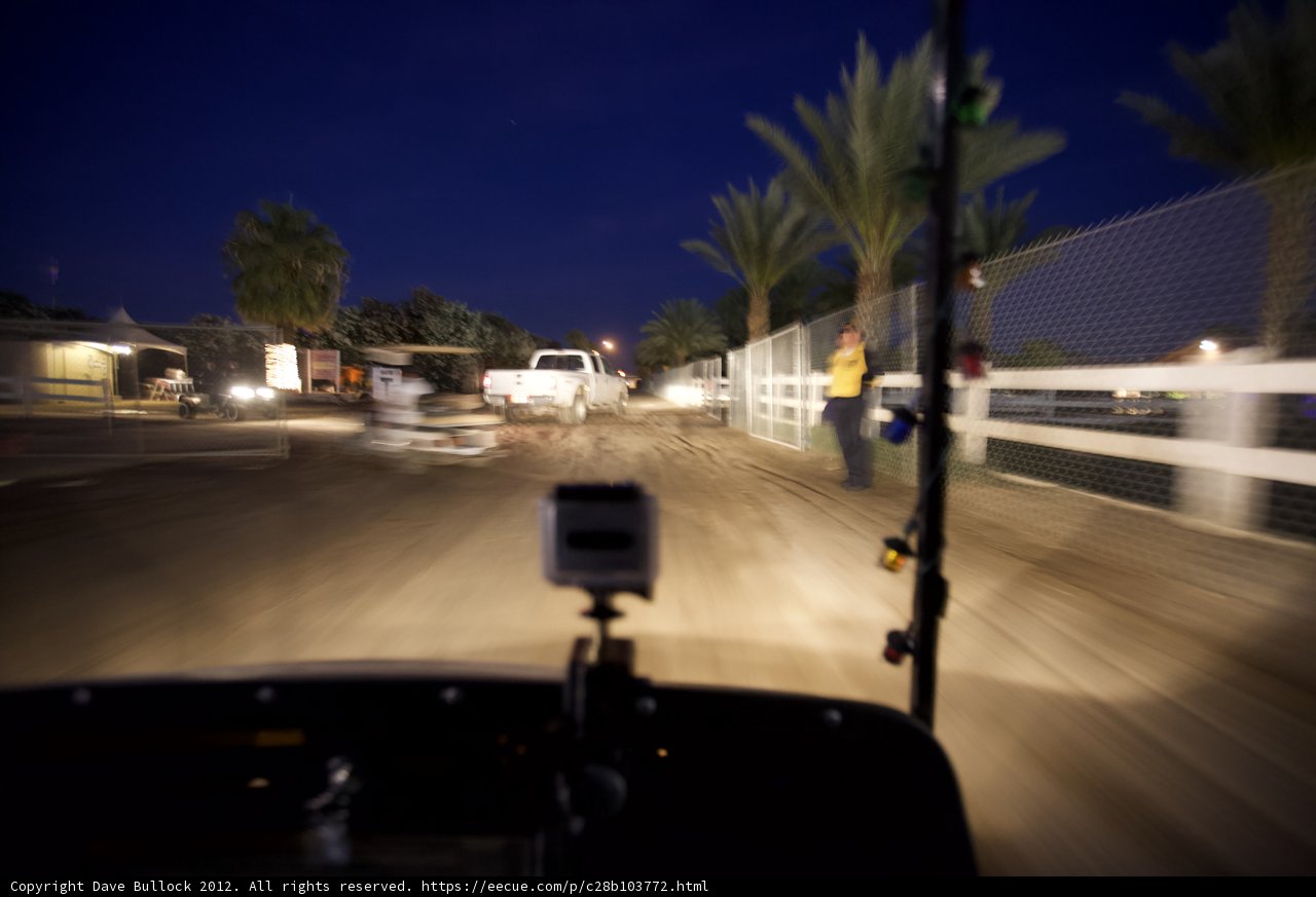 Blurry Drive Down a Dirt Road