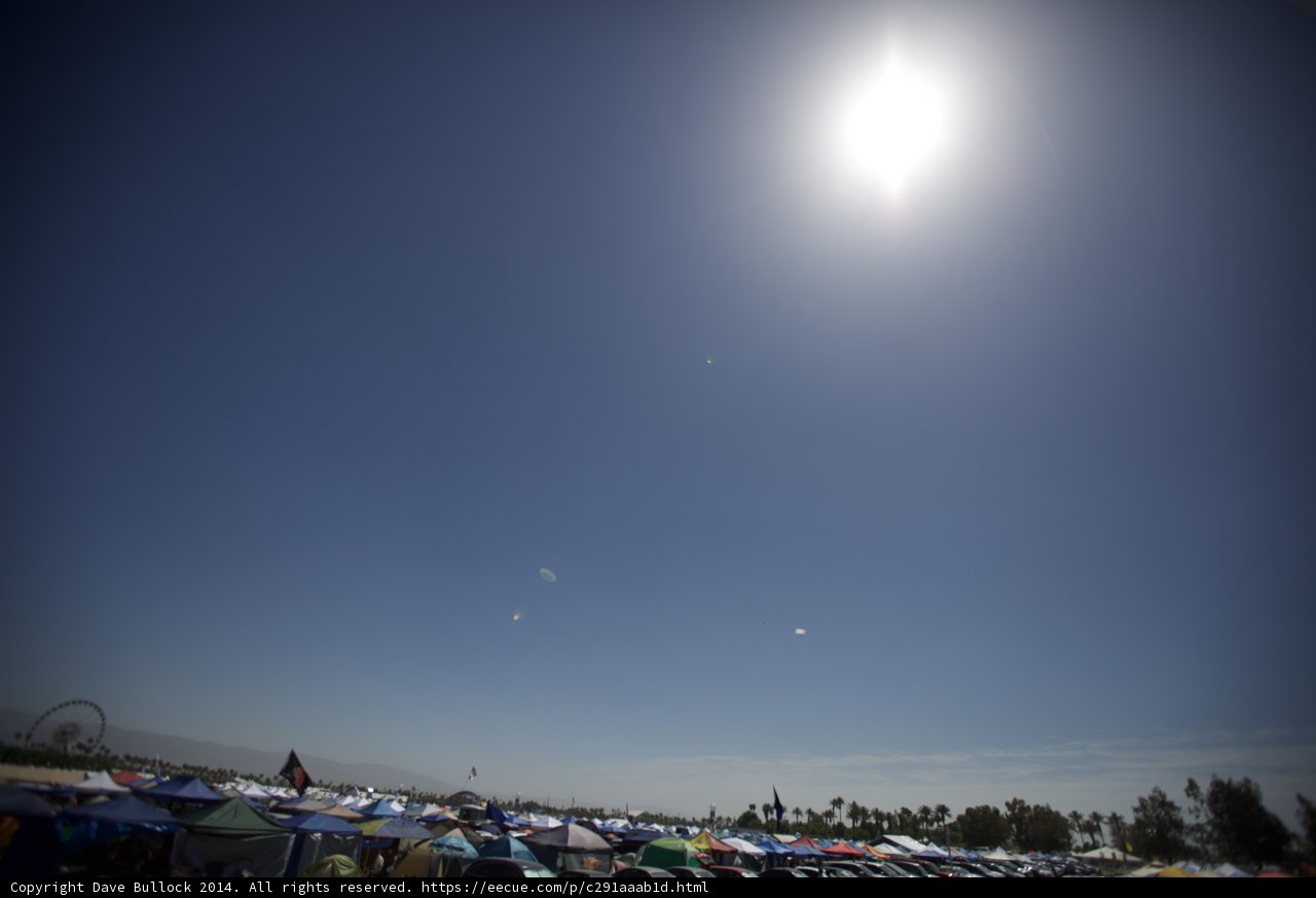 Sunny Coachella Camping