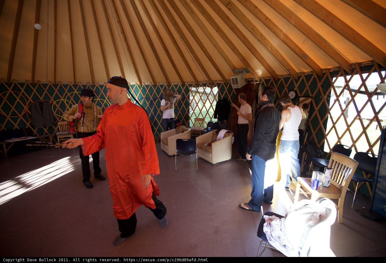 The Orange Robed Man in the Yurt