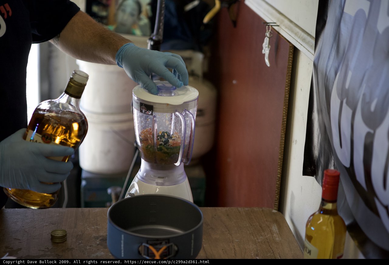 Blending Habenero Rum
