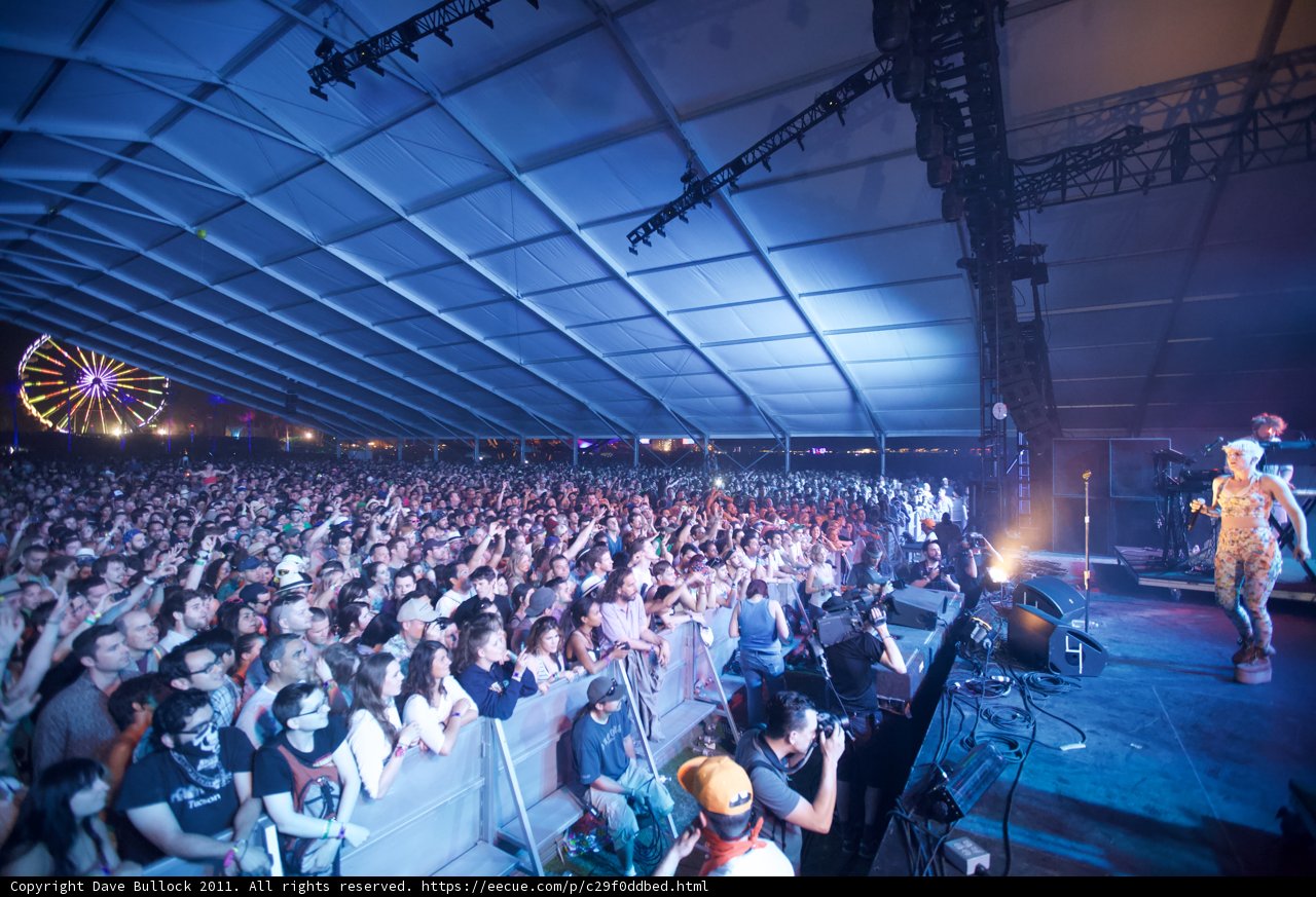Urban Spotlight: A Crowd Rocking to the Music