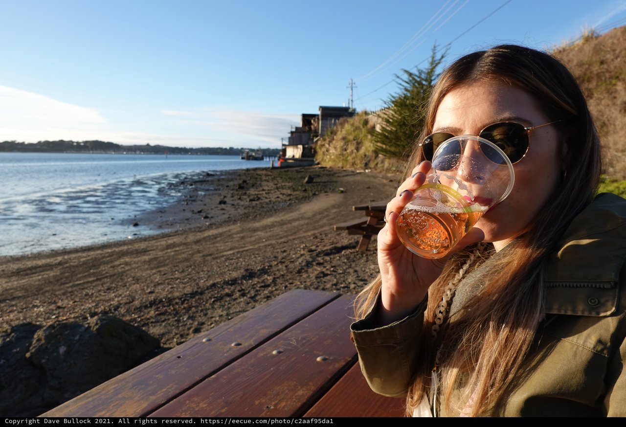 Seaside Beer Moment with Ocean Views