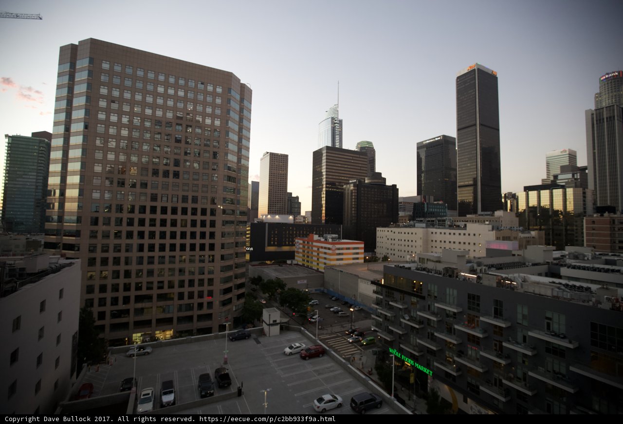 Cityscape of downtown Los Angeles
