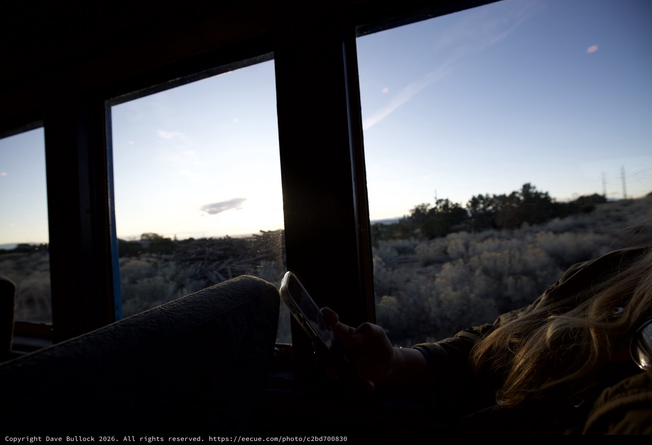 Desert Twilight Journey Through the Window