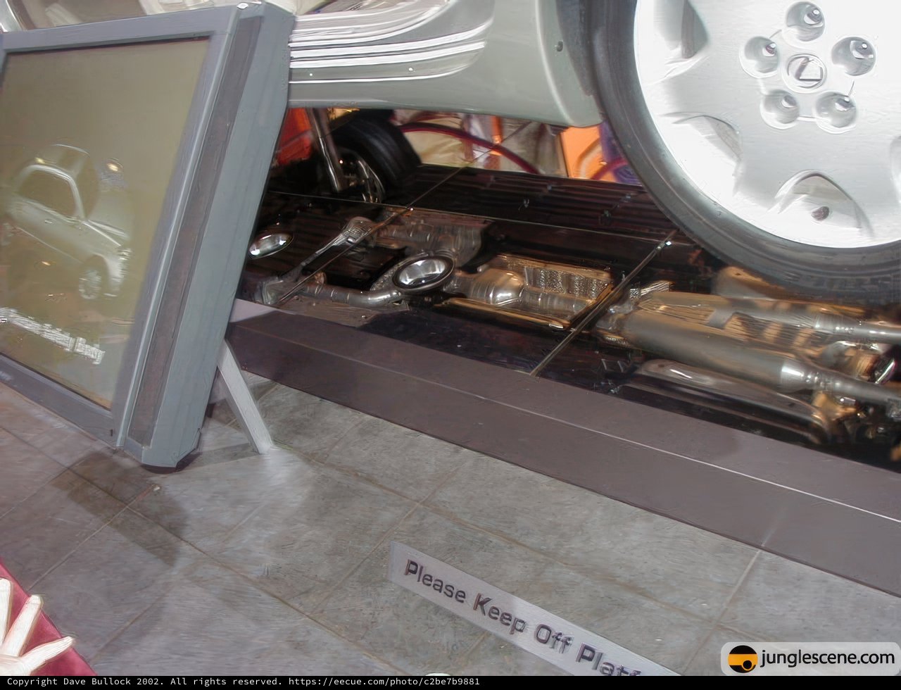 High-Tech Car Engine Display