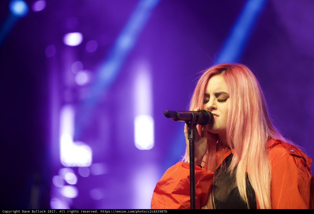 Pink-haired Singer in the Spotlight