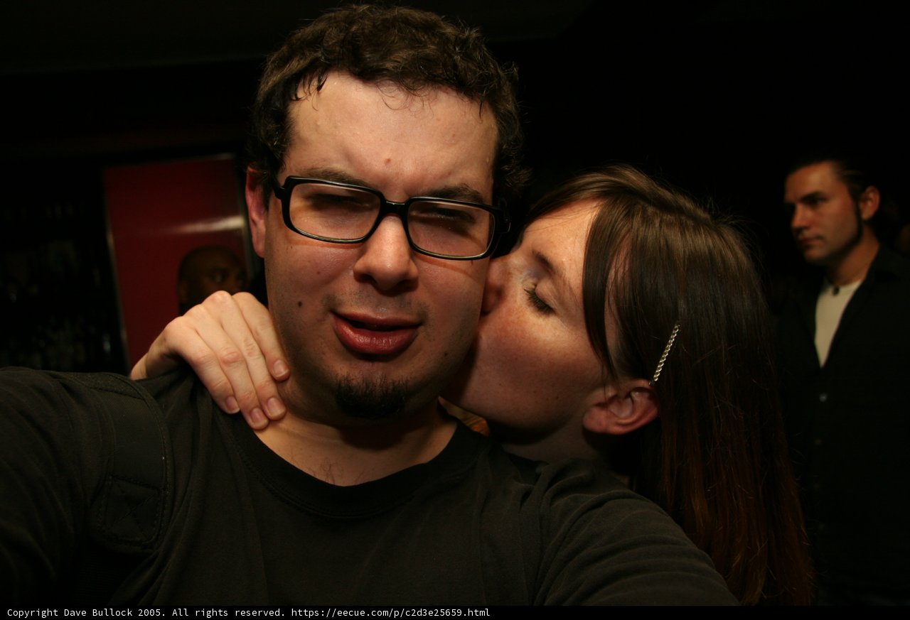 Romantic Kiss at the Urban Club
