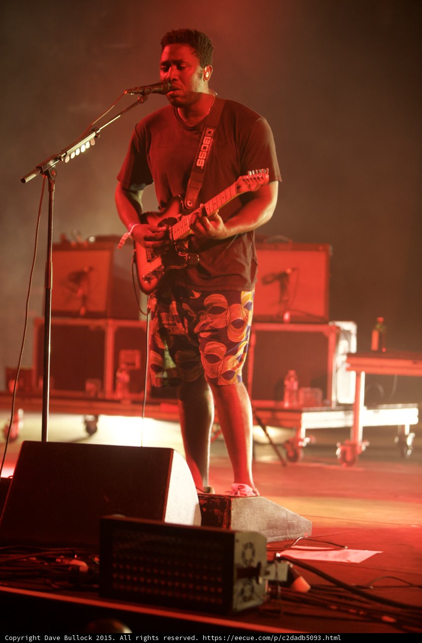 Kele Okereke with Stage Equipment