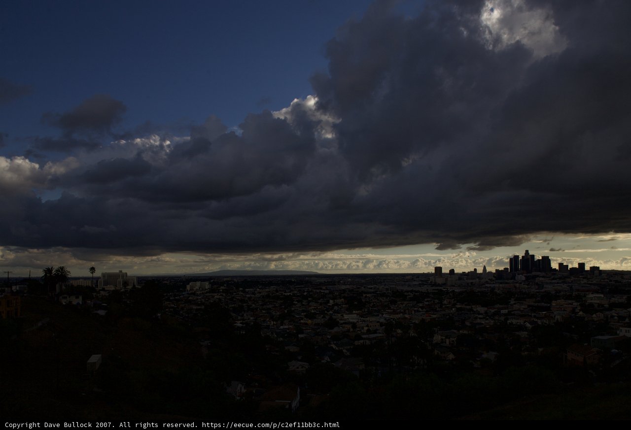 Stormy Skies over Los Angeles