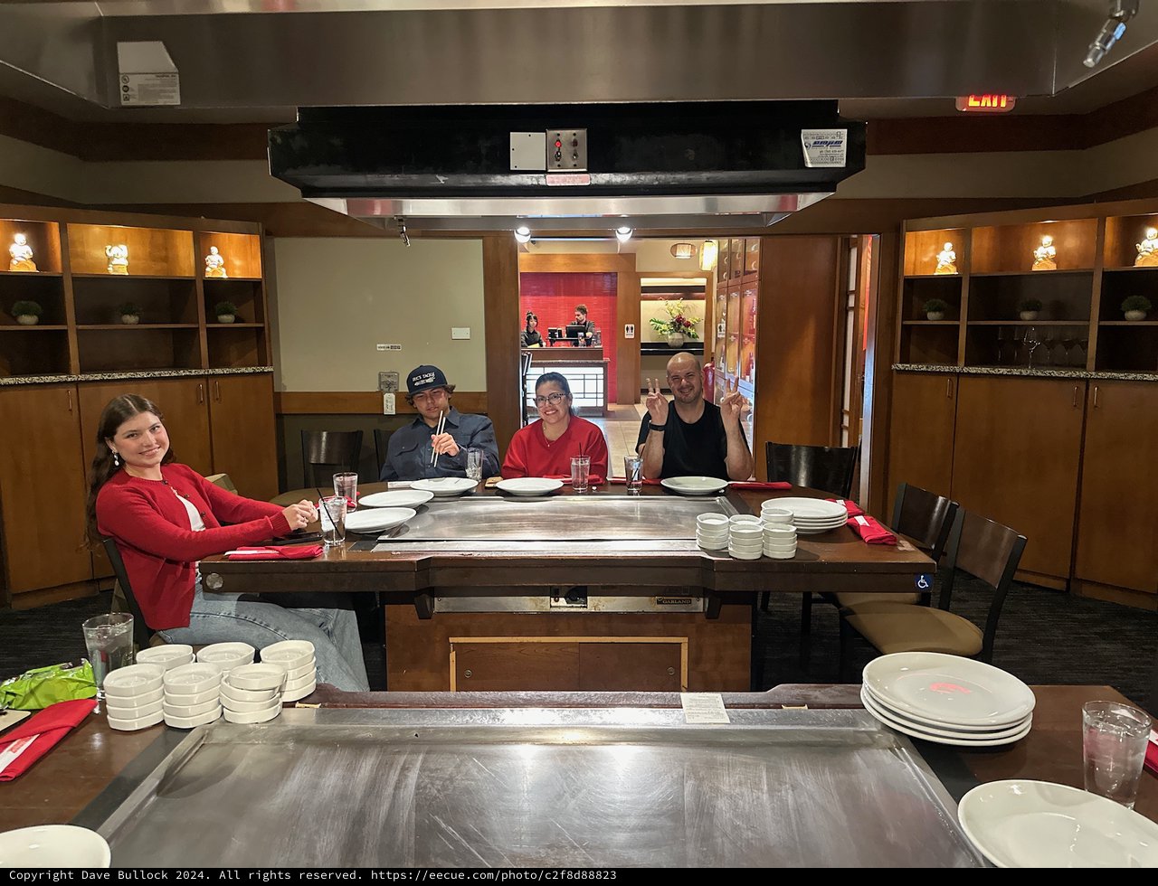 Family Dining at Japanese Teppanyaki Restaurant