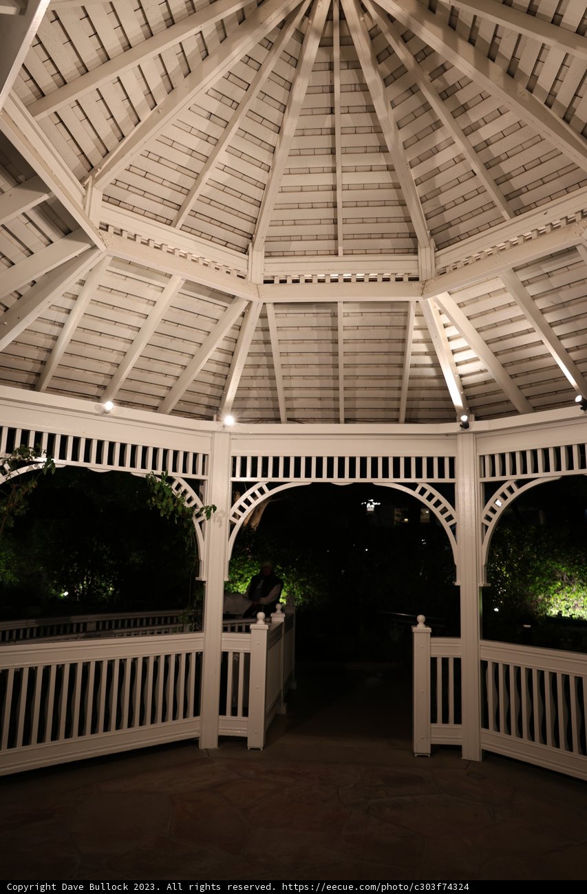 Illuminated Gazebo Retreat
