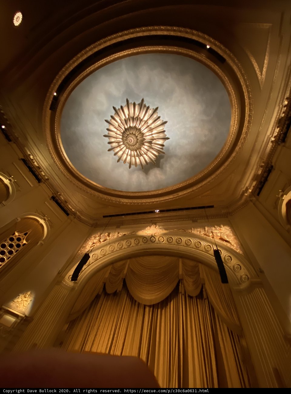 The Glittering Chandelier of the War Memorial Opera House