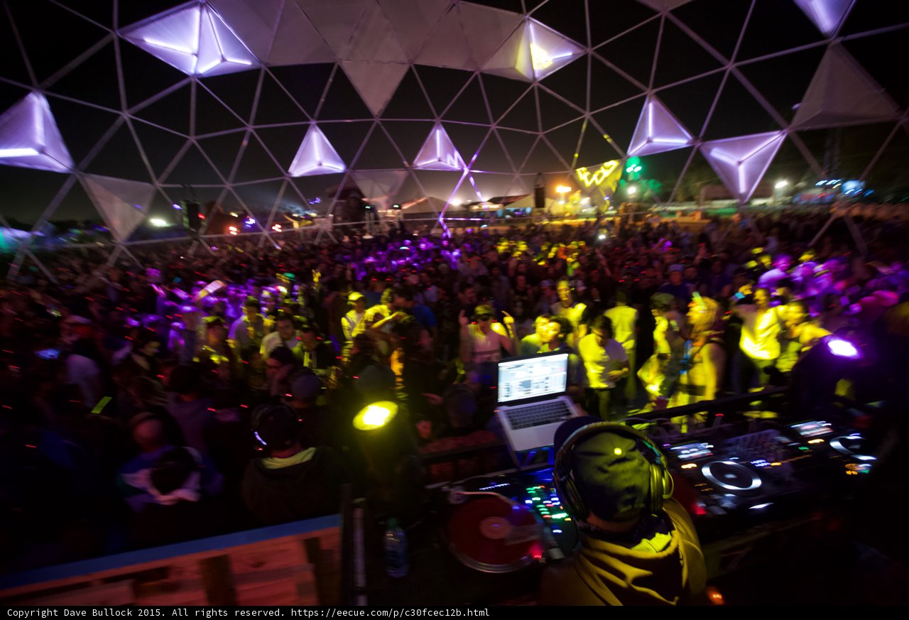 DJ Behind the Decks