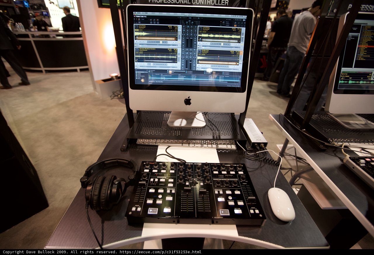 Electronic Music Mixer on Display
