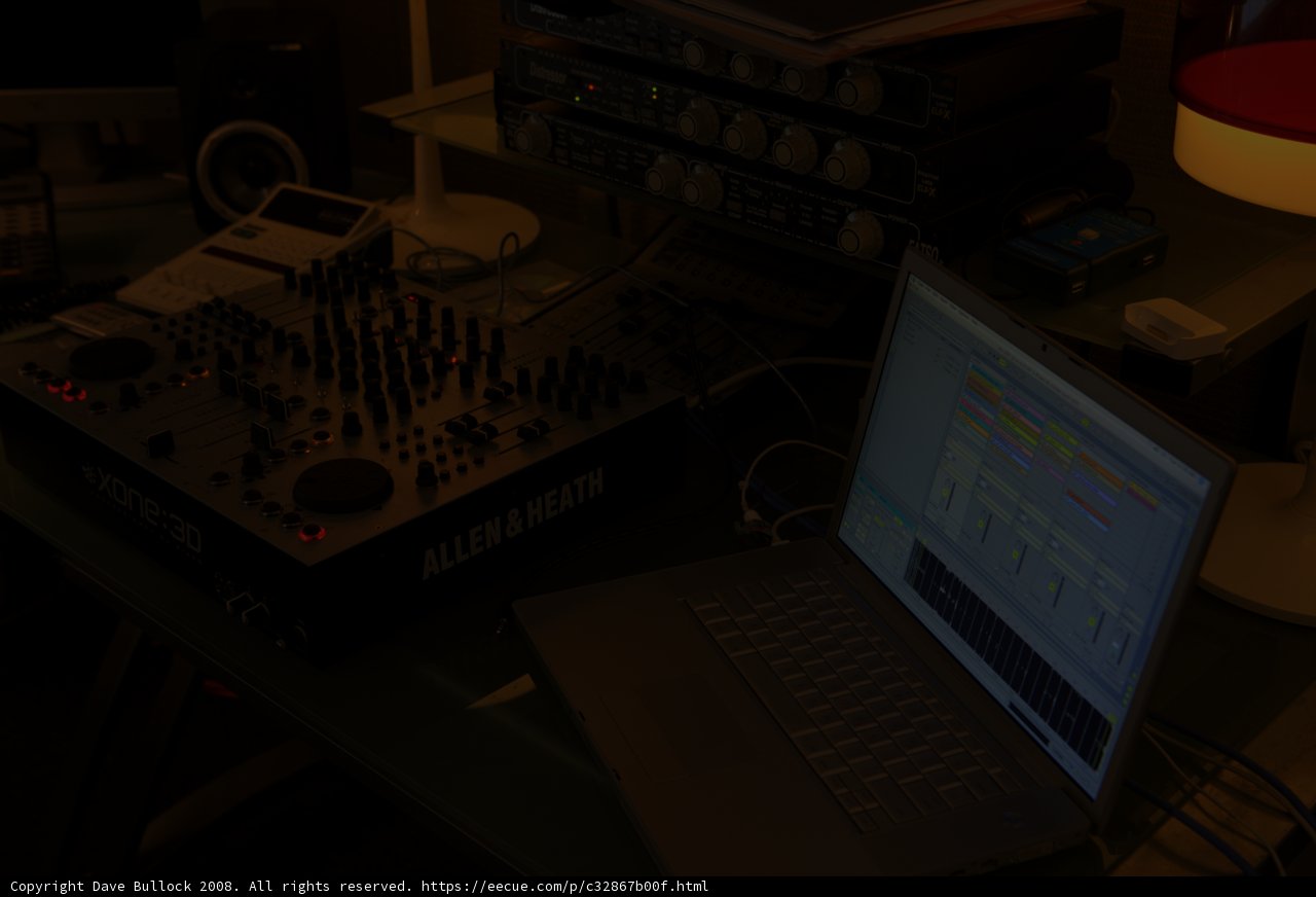 Laptop and Mixer Setup