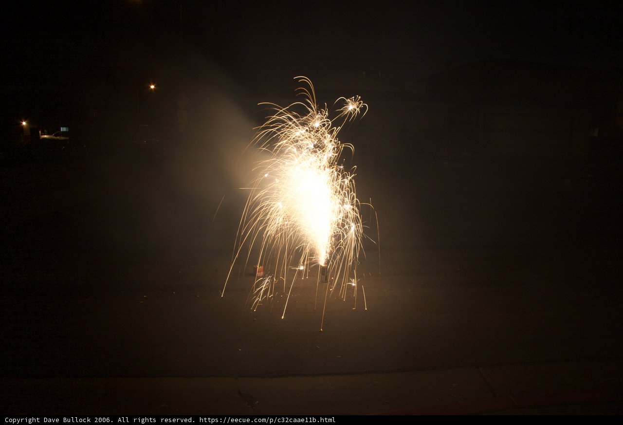 Spectacular Fireworks Display in the Night Sky