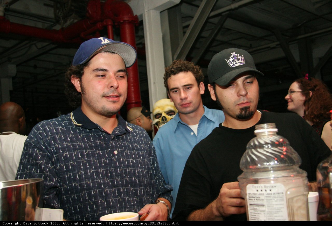 Blue Shirt and Two Hats