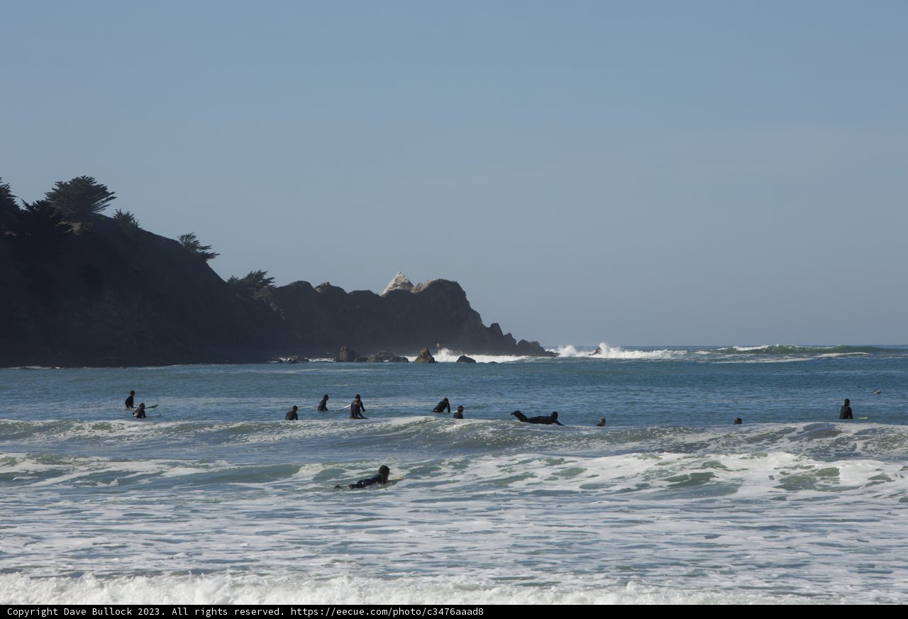 Pacifica Surfers Catching Waves