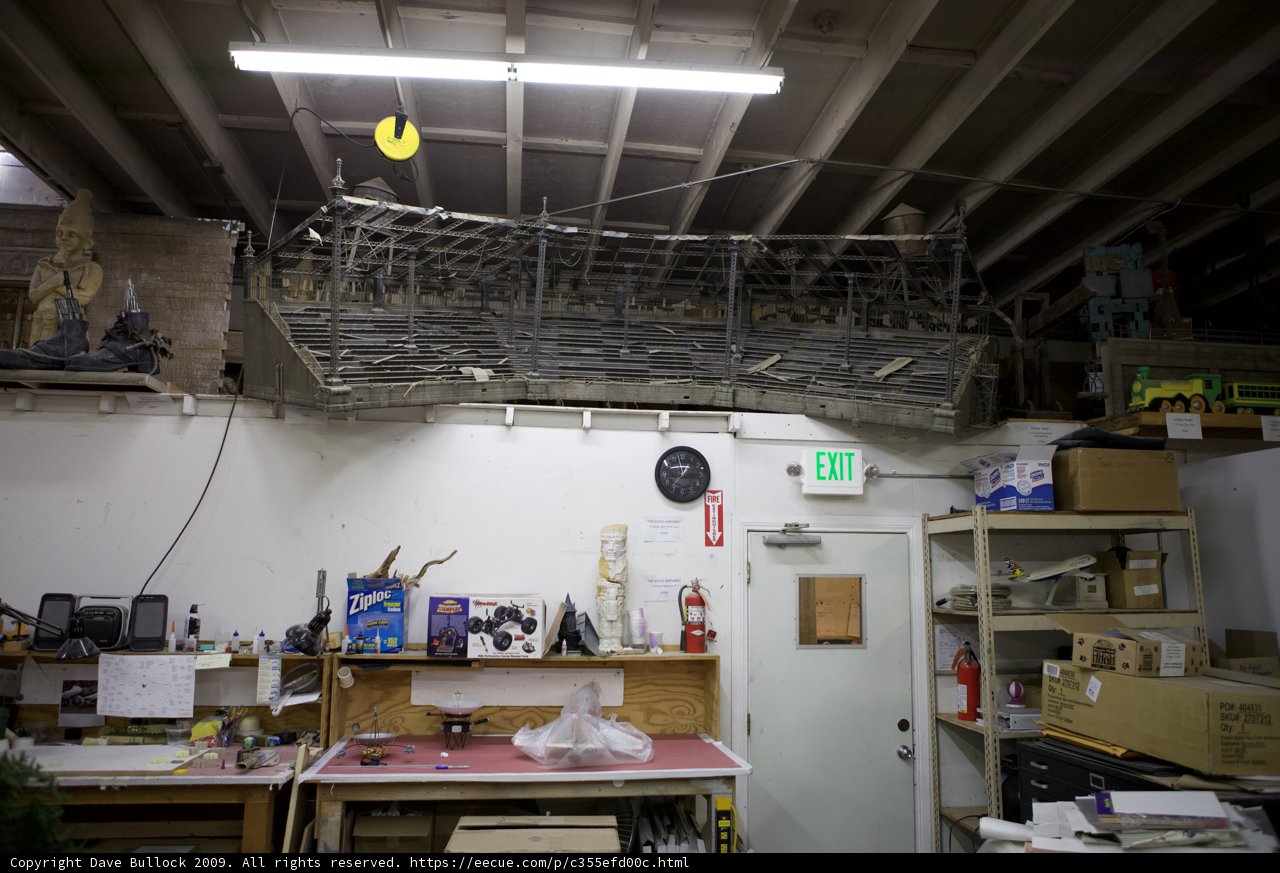 Manufacturing Workshop with Cluttered Room