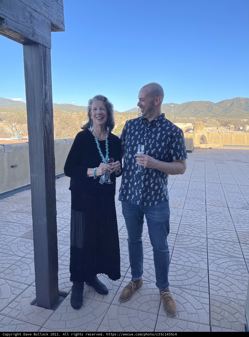 Rhoda and Dave's Santa Fe Patio Portrait