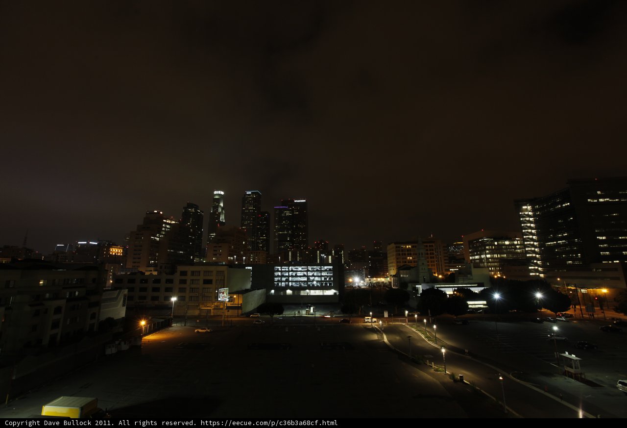 Nighttime Metropolis from a Rooftop
