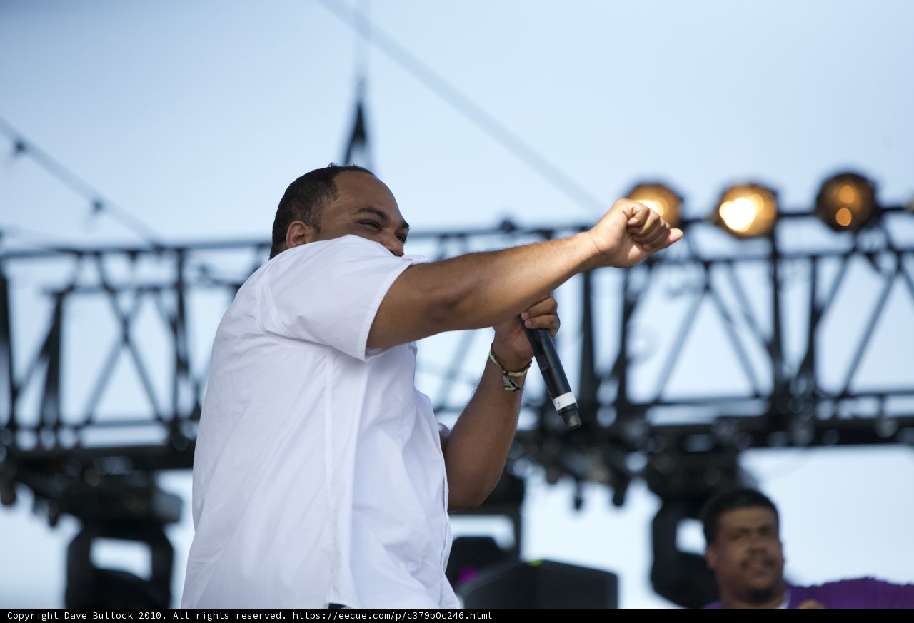 The Microphone in His Hand