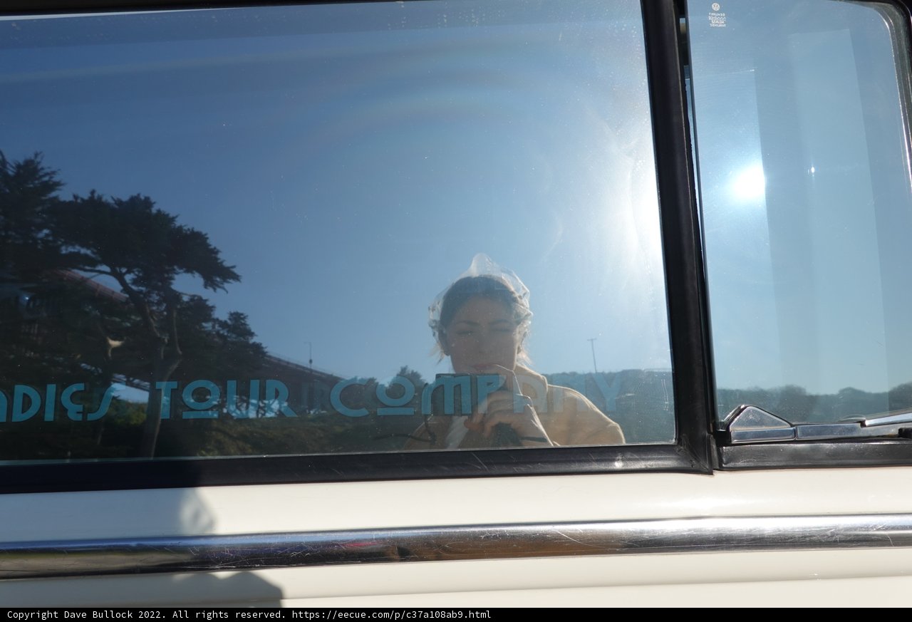Reflection in the Windshield