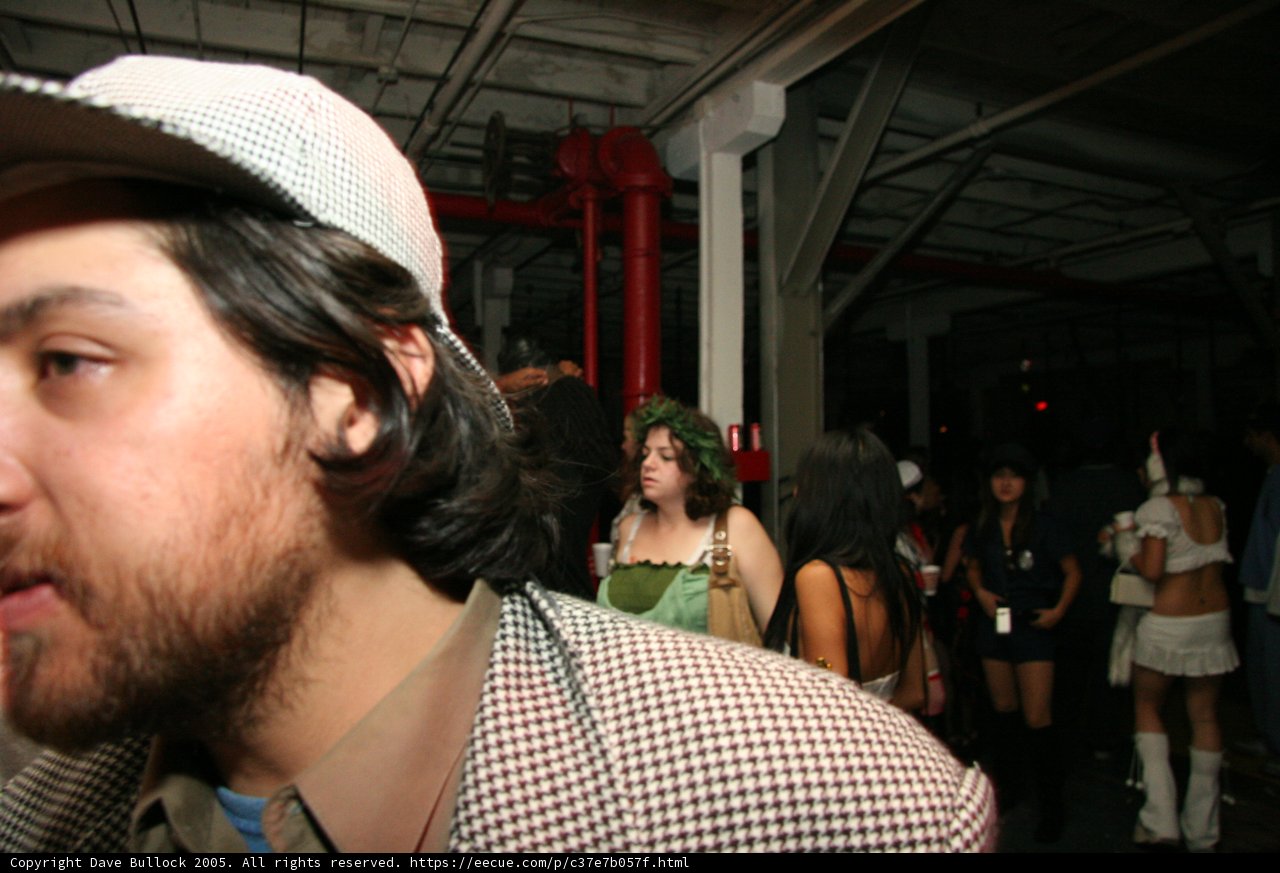 The Bearded Hat-Wearing Man in the Crowd