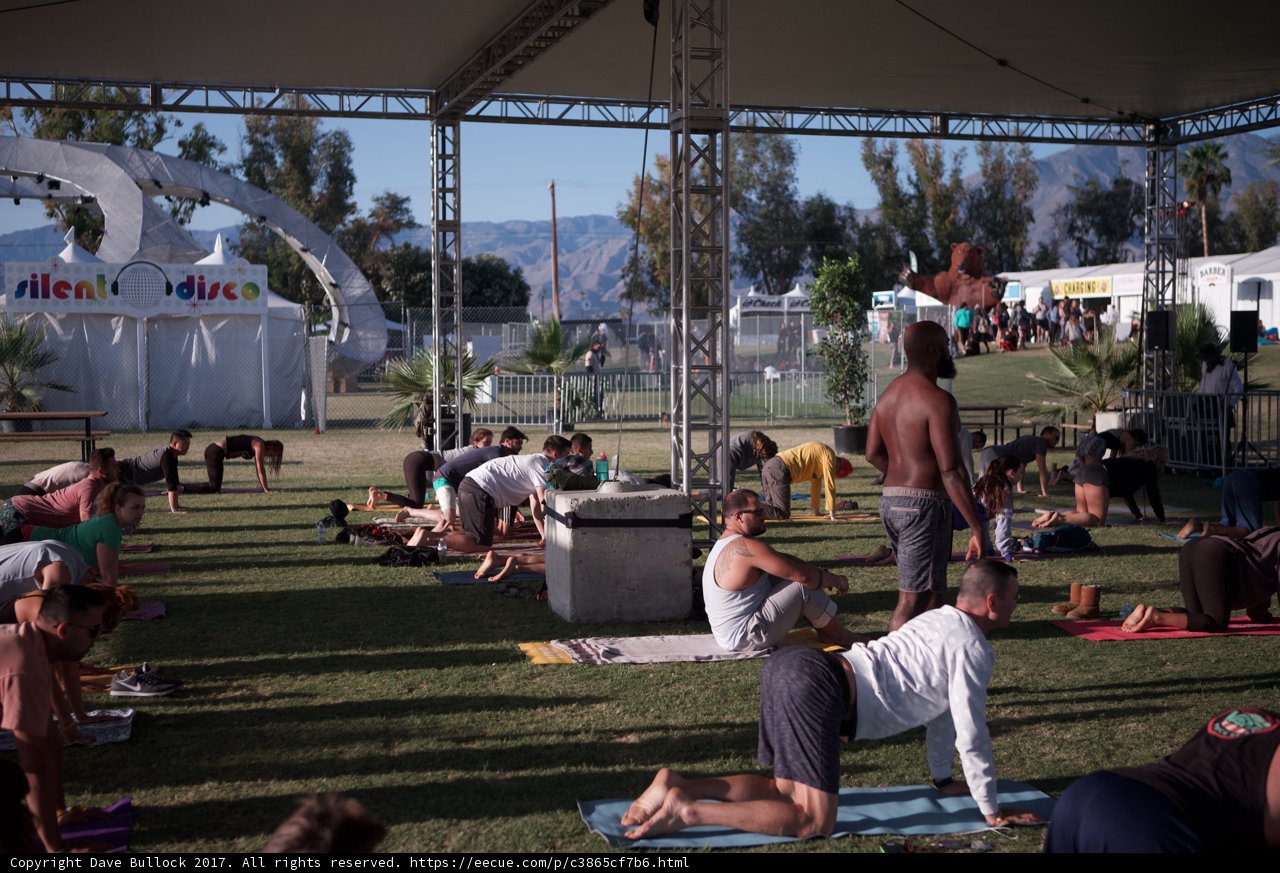 Yogis Enjoying the Outdoors at Coachella