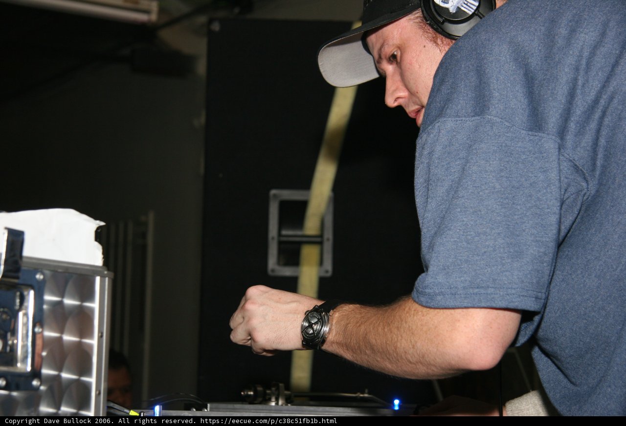 Blue-Shirted Deejay